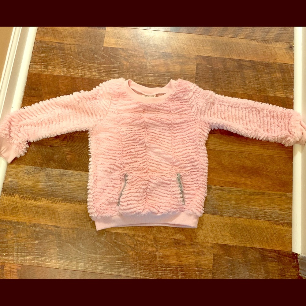 Fuzzy pink shirt